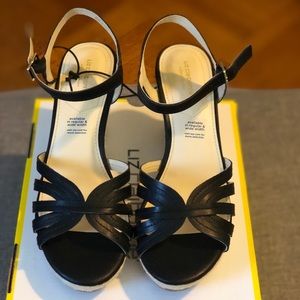 Wedge Heel Ankle Strap Sandal